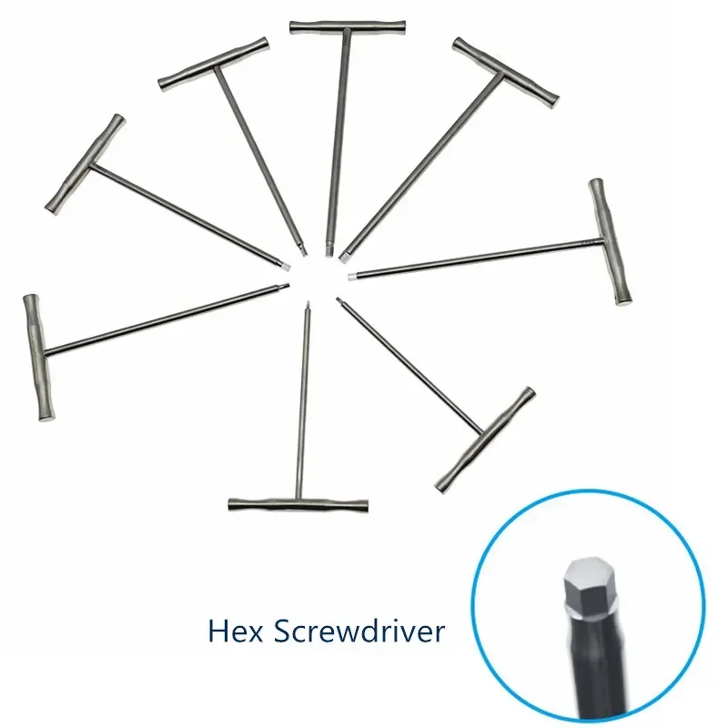 T Handle Bone Screw Driver Hex Screwdriver Stainless Steel Veterinary Orthopedics Instruments thumbnail 2