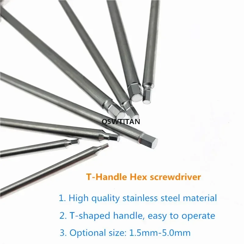 T Handle Bone Screw Driver Hex Screwdriver Stainless Steel Veterinary Orthopedics Instruments thumbnail 3