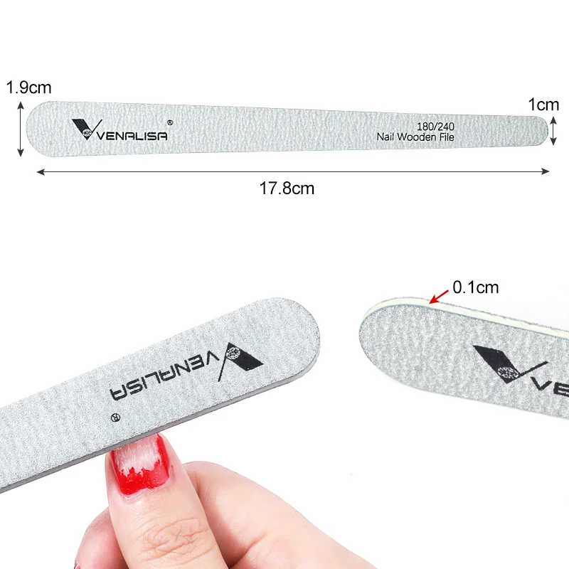 Venalisa Nail File New Arrival Nail Tool Nail Buffer For Manicure Pedicure Gel Polish Cuticle Remover Nail Art Accessories thumbnail 3