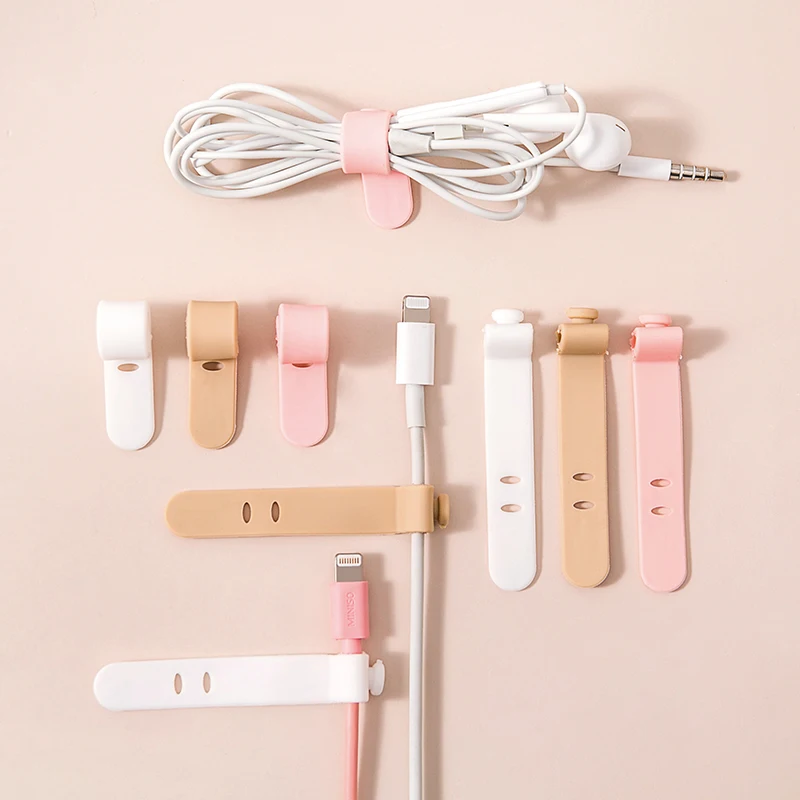 MOHAMM 1 Piece Cute Cable Organizers Holder Clips for Desktop Cord Organizers Management Office Home thumbnail 3