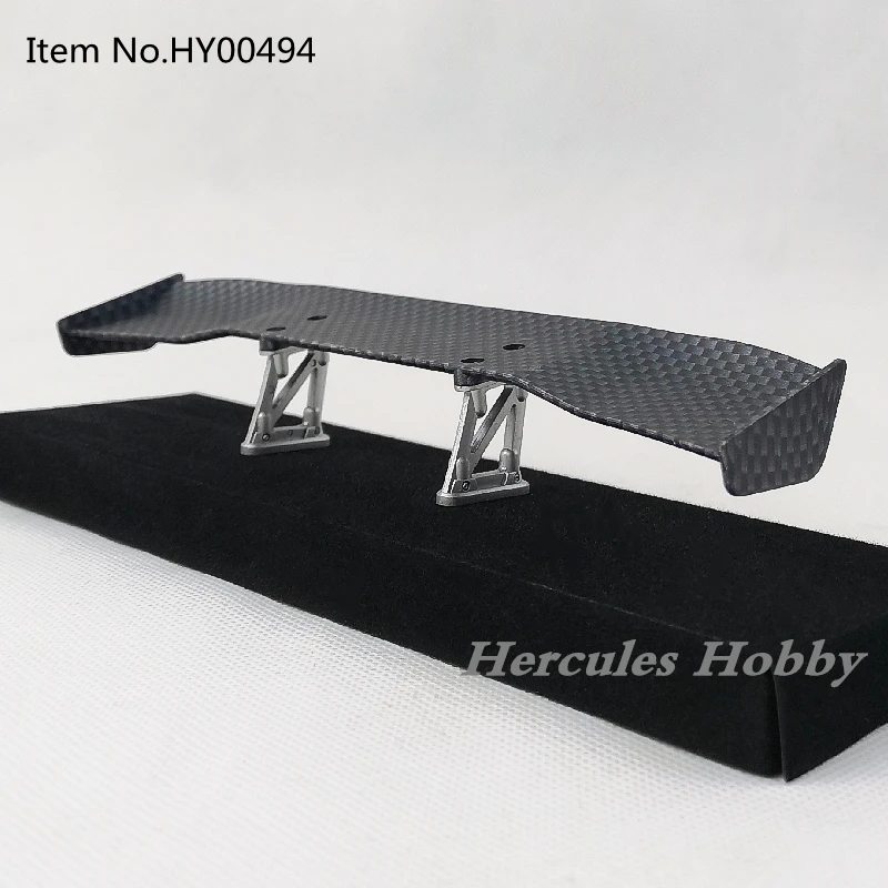 1/10 Scale RC Car Plastic Carbon Fiber Pattern Rear Wing Spolier Drift On Road Touring Model Hobby thumbnail 2