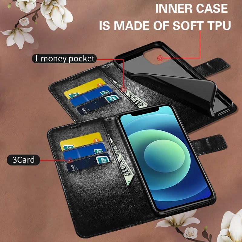 Custom Picture Leather Wallet Case For iPhone 17 16 15 13 12 14 Pro Max SE 8 7 Plus XR XS Max Print Photo Image Book Flip Cover thumbnail 5