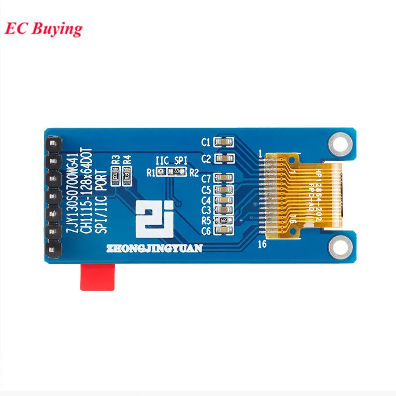 1.29 Inch OLED Module 1.29" 12864 Screen White 128X64 OLED LCD LED Display Module IIC SPI Interface CH1115 for Arduino thumbnail 6