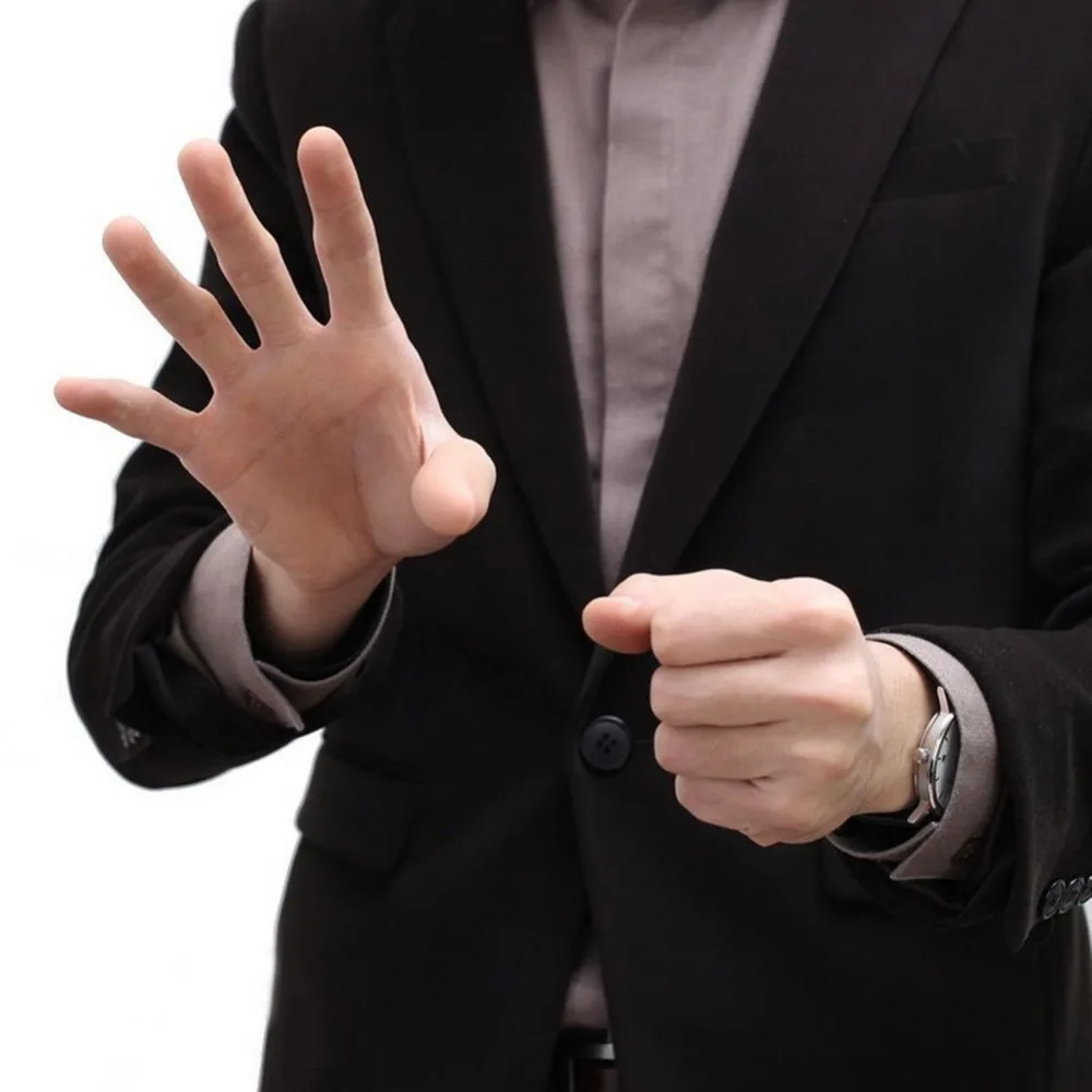 Fashion Finger Magic Tricks phantasy Props Close Up Vanish Appearing Plastic Finger Thumb Tip Red Silk Clothing thumbnail 4