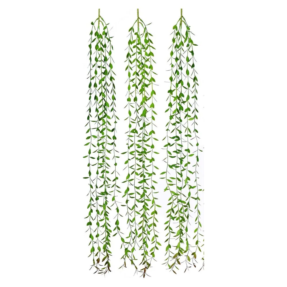 Artificial Ivy Willow Garland Fake Vines Lights String Green Hanging Plant for Wall Party Wedding Home Indoor Outdoor Decoration thumbnail 3