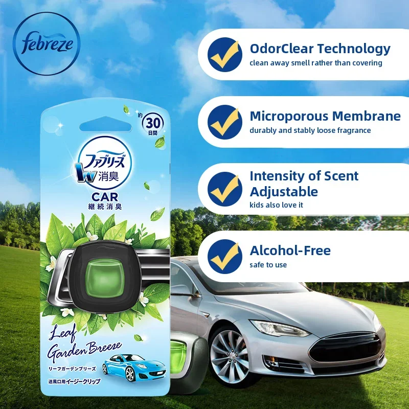 Febreze car vent clip Car Air Freshener Odor Eliminator Car Aromatherapy Clip Air Conditioning Outlet Decoration Light Fragrance thumbnail 2