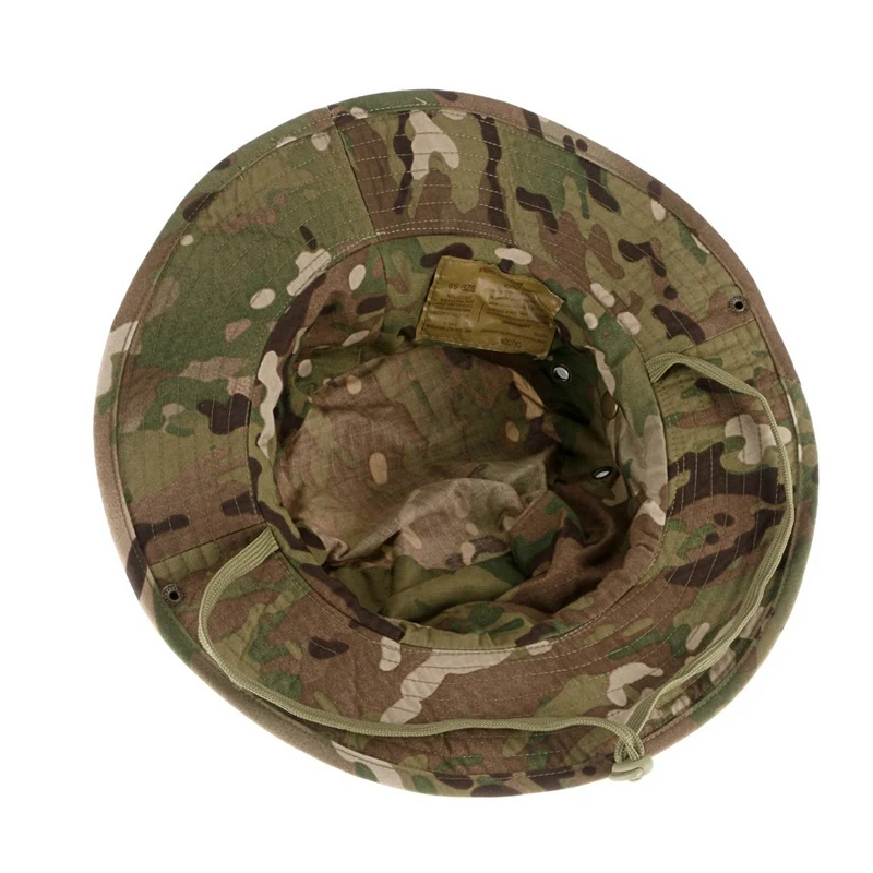 Camouflage Tactical Boonie Hats Camping Climbing Bucket Sniper Hat Men Outdoor Fishing Hiking Cap Sun Protective Boonie Caps thumbnail 3