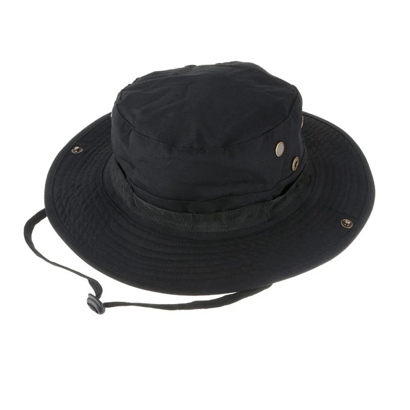 Camouflage Tactical Boonie Hats Camping Climbing Bucket Sniper Hat Men Outdoor Fishing Hiking Cap Sun Protective Boonie Caps thumbnail 6