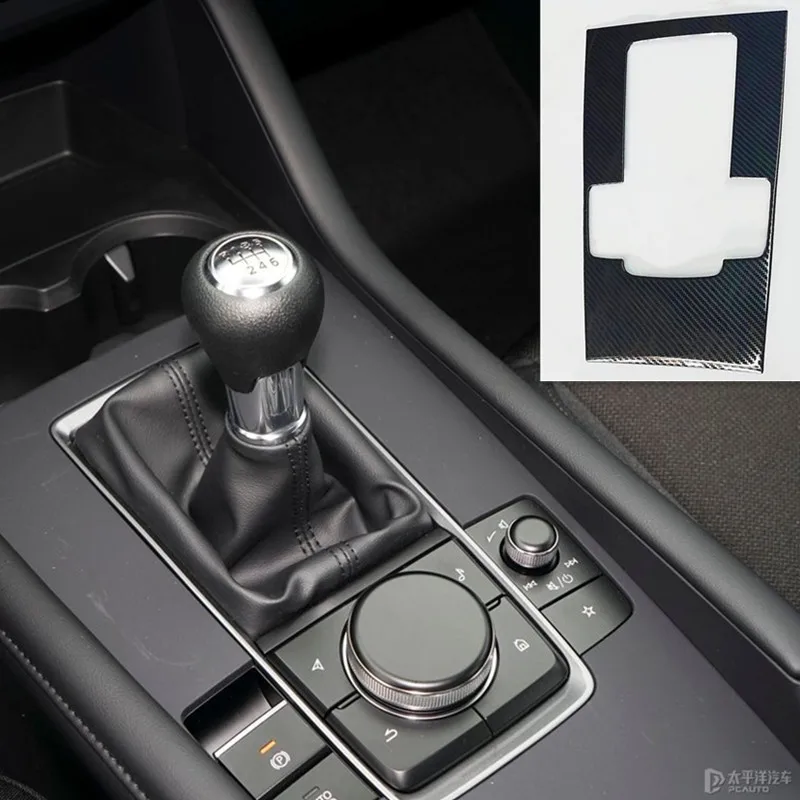 Auto interior gear panel trim metal sticker for Mazda 3 MT manual 2019-2024 sedan and hatchback, car accessories thumbnail 4