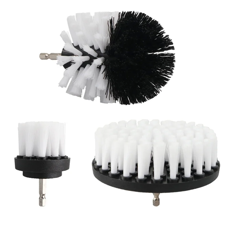 2/3.5/4/5'' Brush Attachment Power Scrubber Drill Brush Nylon Stain Polisher Bathroom Kit with Extender Universal Cleaning Tools thumbnail 6