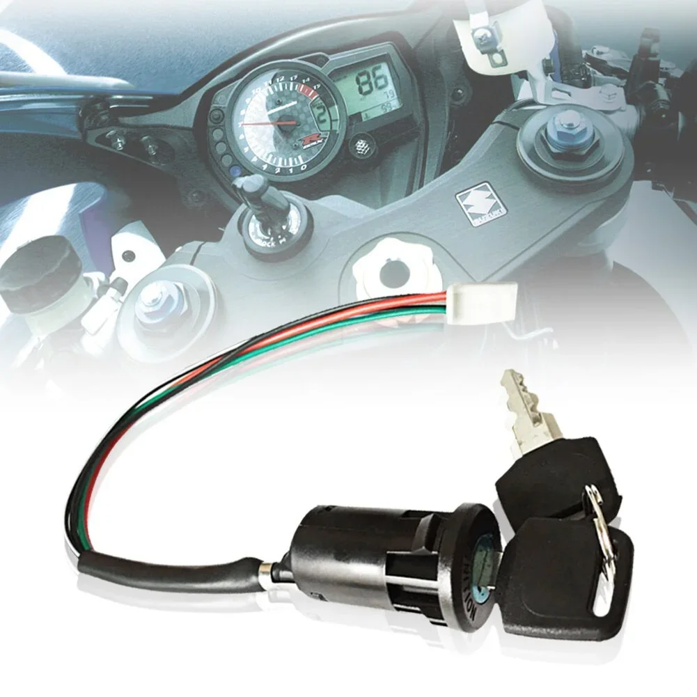 Universal Ignition Switch Three Power Cable Key Lock for Auto Motocross Electric Bicycle Scooter Battery thumbnail 6