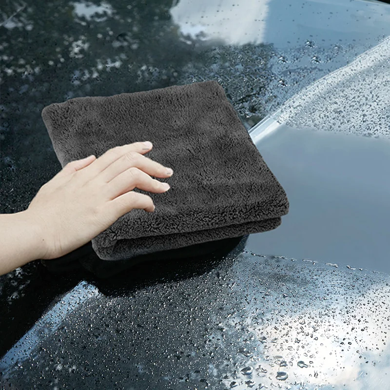 40X40cm Premium Microfiber Towels Car Care Washing Thicken Towel Car Detailing Drying Cloth Cleaning Tool Auto Wash Accessories thumbnail 5