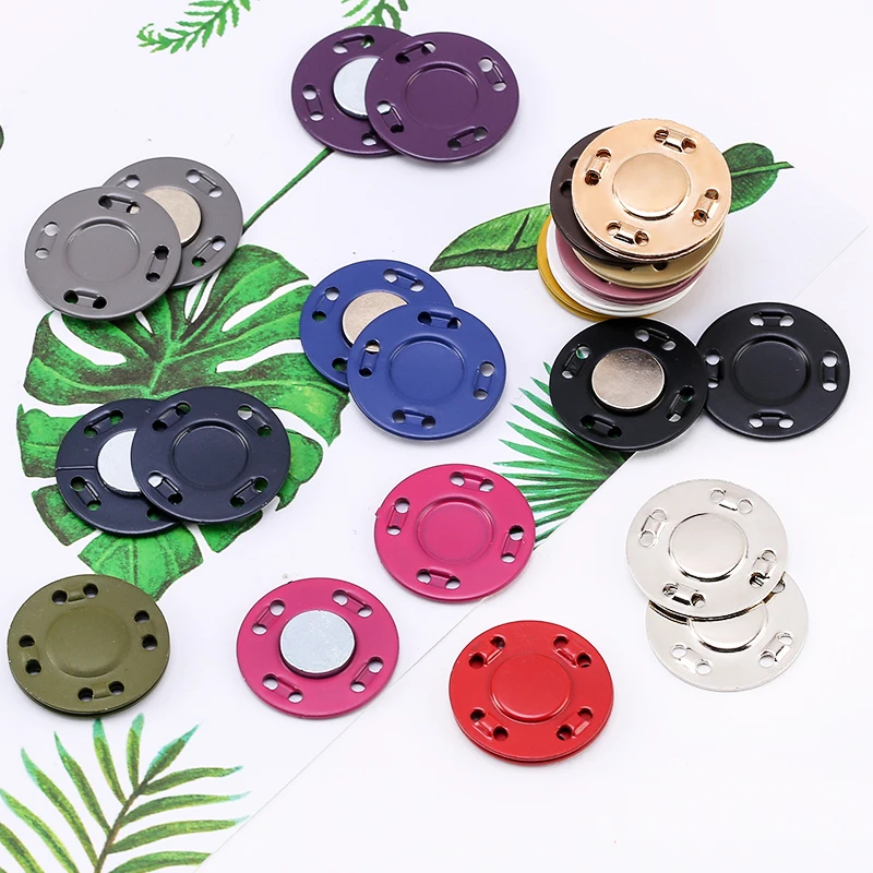 5 Pairs Sewing Metal Buttons Magnet Stone Colorful Automatic Magnetic Snap Buttons Invisible Suitcase Bag Coat Buckle DIY Craft thumbnail 5