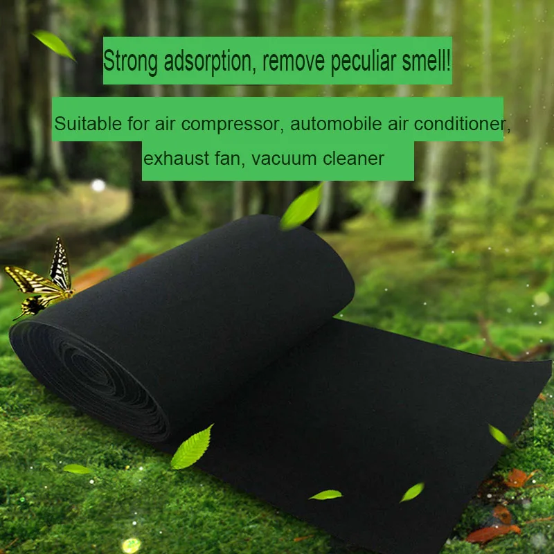 30PPI Air Compressor Air Filter Cotton Dust Sponge Air Conditioning Filter Net Deodorization Purification Activated Carbon Pad thumbnail 6