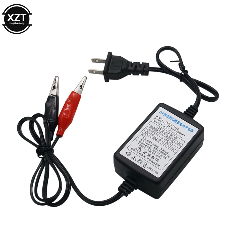 EU US Plug Universal Smart Battery Charger 12V 1300mA Rechargeable Sealed Lead Battery Charger For Car Truck Motorcycle thumbnail 5