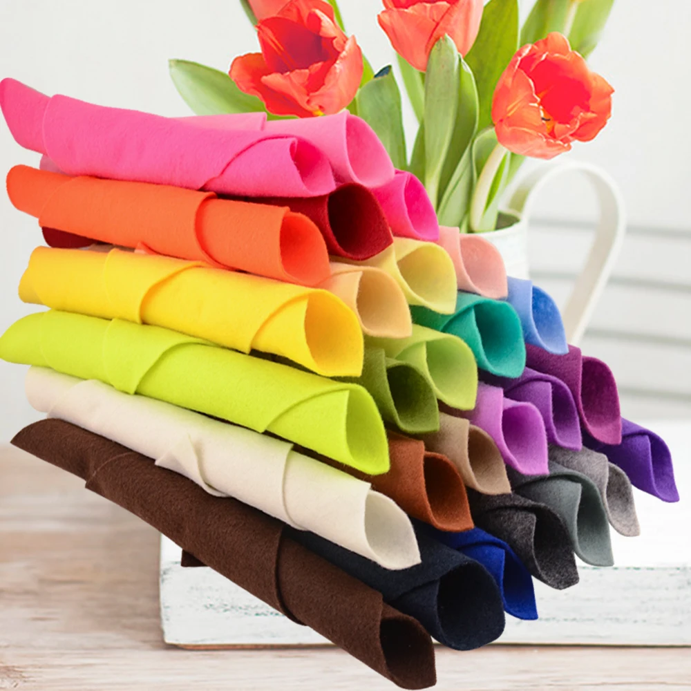 Super Soft Felt Fabric 1.4mm Thick 30*30cm/20cm*90cm Non-woven Sheet for DIY Sewing Crafts, Doll Accessories Material Patchwork thumbnail 6