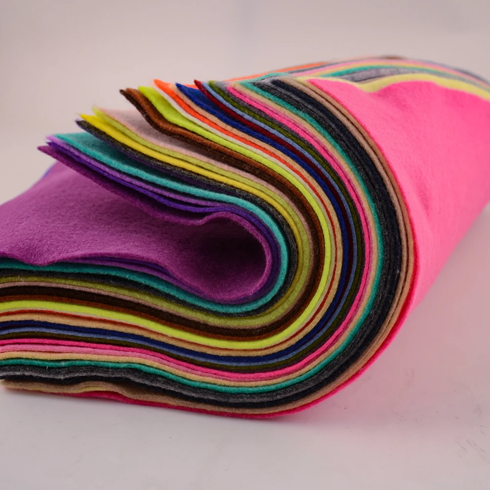 Super Soft Felt Fabric 1.4mm Thick 30*30cm/20cm*90cm Non-woven Sheet for DIY Sewing Crafts, Doll Accessories Material Patchwork thumbnail 3