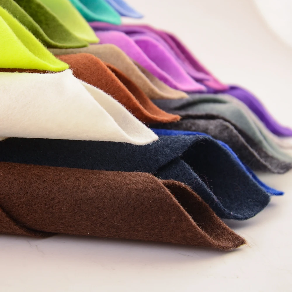 Super Soft Felt Fabric 1.4mm Thick 30*30cm/20cm*90cm Non-woven Sheet for DIY Sewing Crafts, Doll Accessories Material Patchwork thumbnail 4