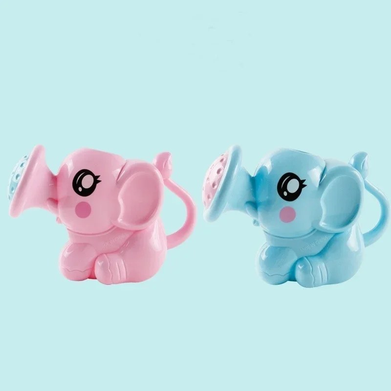 Baby Cartoon Elephant Shower Cup Newborn Child  Shampoo    Water Spoon Bath  2 Color thumbnail 5