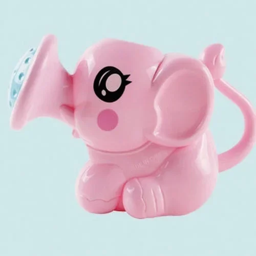 Baby Cartoon Elephant Shower Cup Newborn Child  Shampoo    Water Spoon Bath  2 Color thumbnail 6