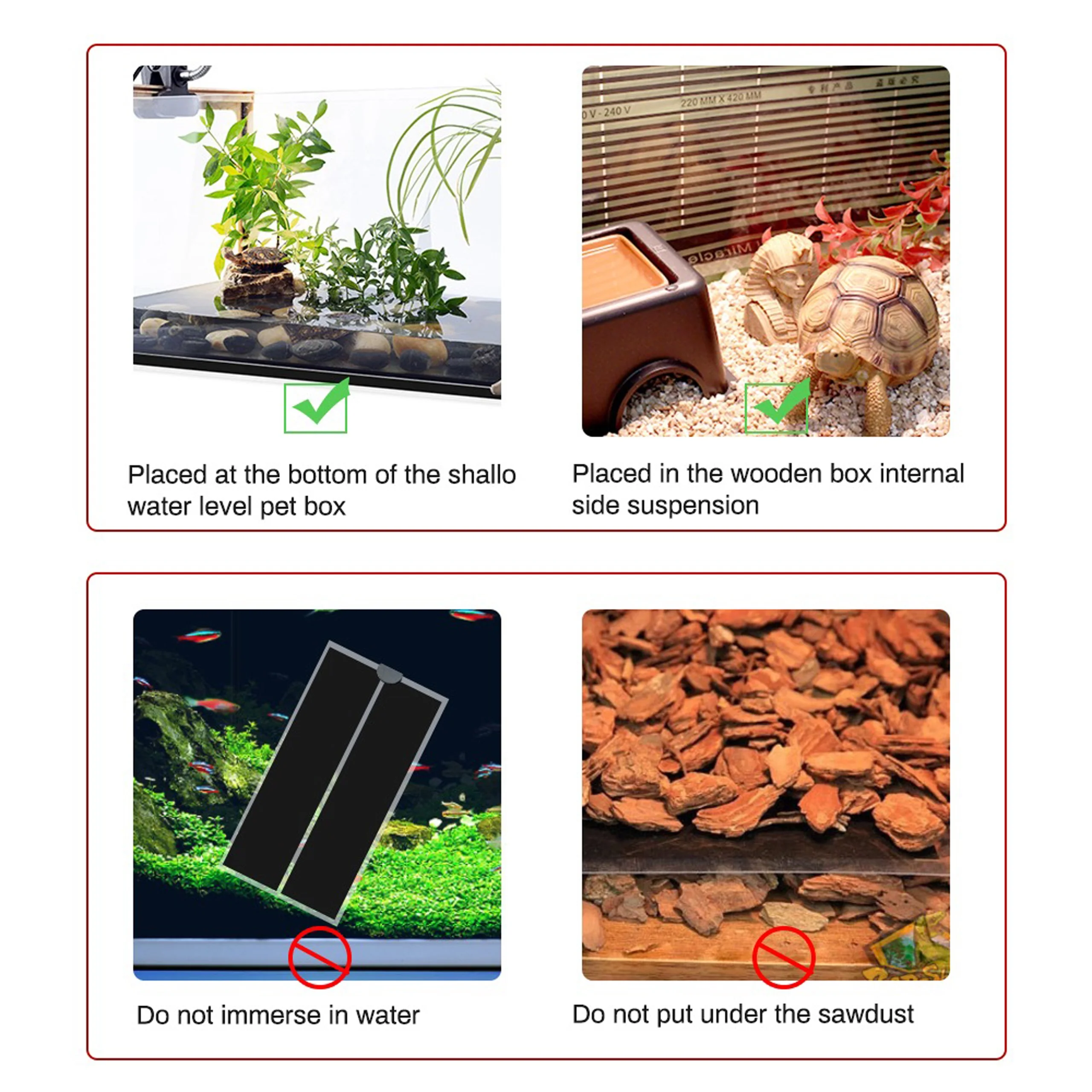 5-45W Plant Warm Heating Pad Waterproof Reptile Heater Mat With Temperature Control Adjustable Controller Indoor Garden Seedling thumbnail 3