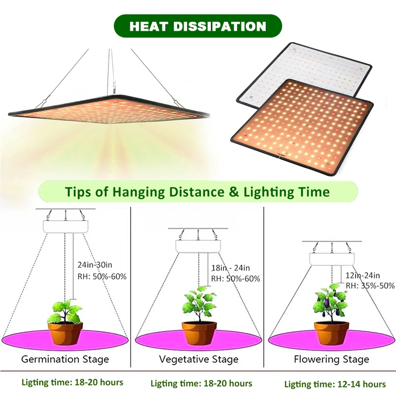 2PCS 2000W LED Grow Light Full Spectrum Phyto Lamp Indoor Phytolamp for Flowers Red Led Plant Growth Light Grow Tent EU US Plug thumbnail 3