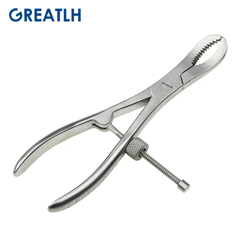 1pcs Stainless Steel Autoclavable Phalanges Toothed Reduction Forceps 14cm/16cm Veterinary Orthopedics Surgical Instruments pet thumbnail 4