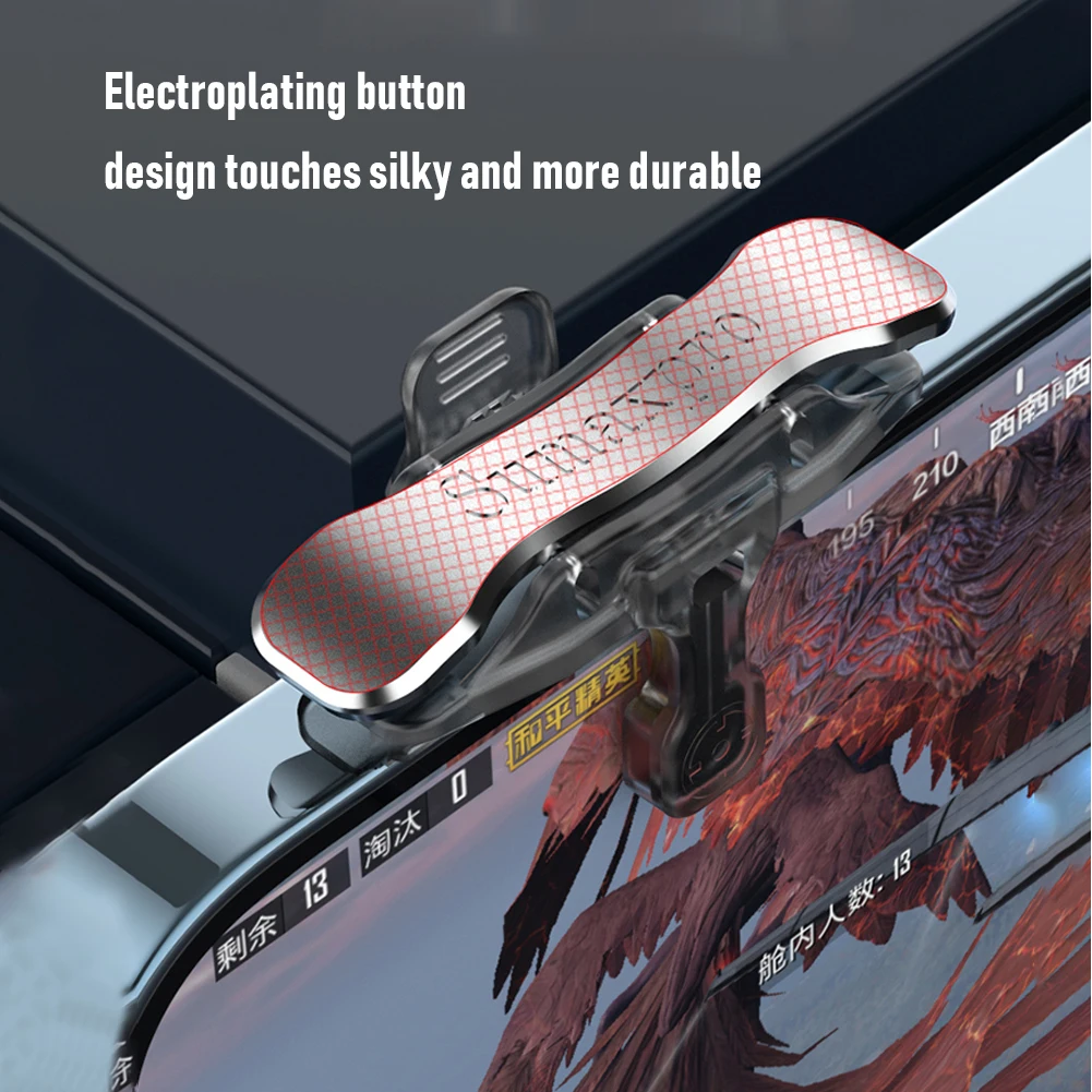 1Pair Game Trigger for PUBG Mobile Phone Controller Gamepad Joystick Shooting L1 R1 Key Button Cell Phones Gaming Accessories thumbnail 5