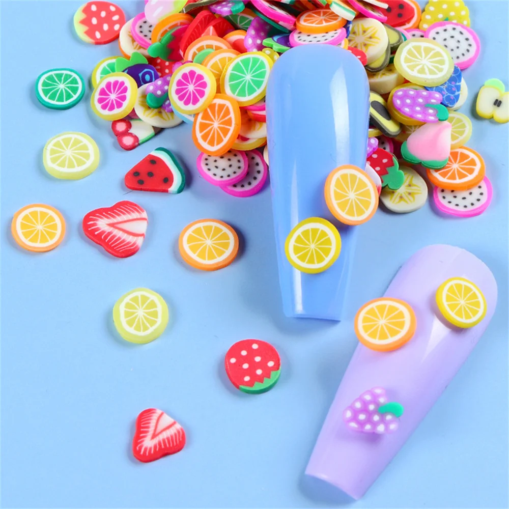 1000Pcs Polymer Clay Resin Fruit Slice for Epoxy Silicone Mold DIY Craft Jewelry Cellphone Decoration Accessory Making Supplies thumbnail 6