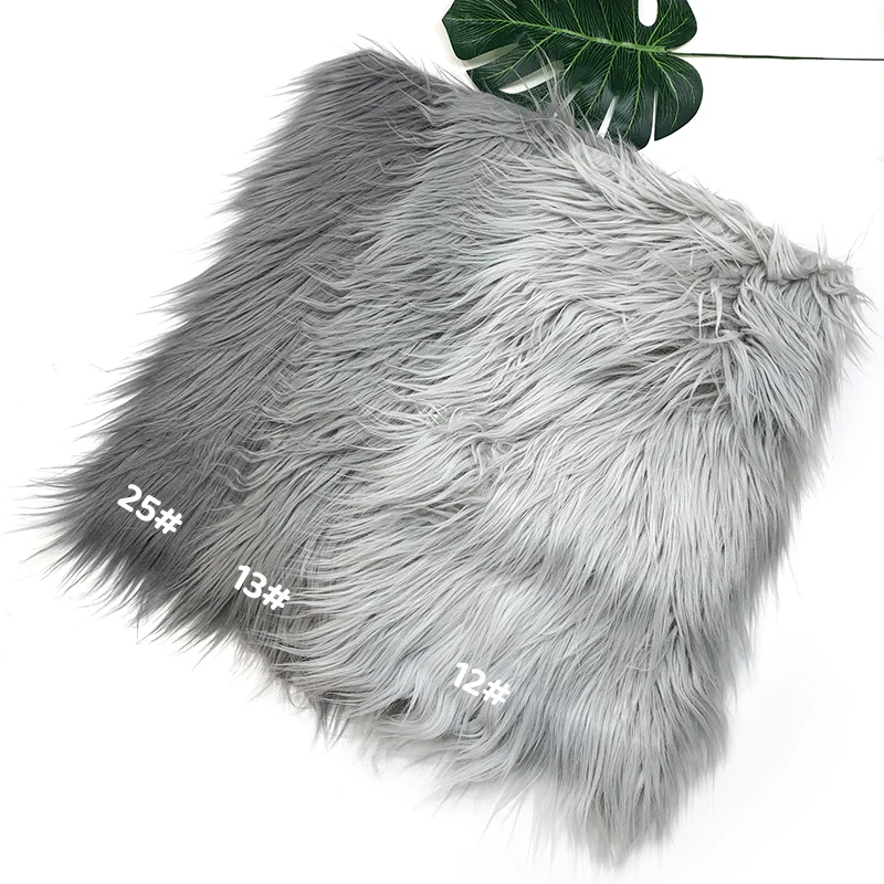 25x45cm 8cm Pile  Faux Fur Fabric For Patchwork Sewing Material Doll Toy Beard Hair Diy Handmade Home Decoration Cosplay Fabric thumbnail 3