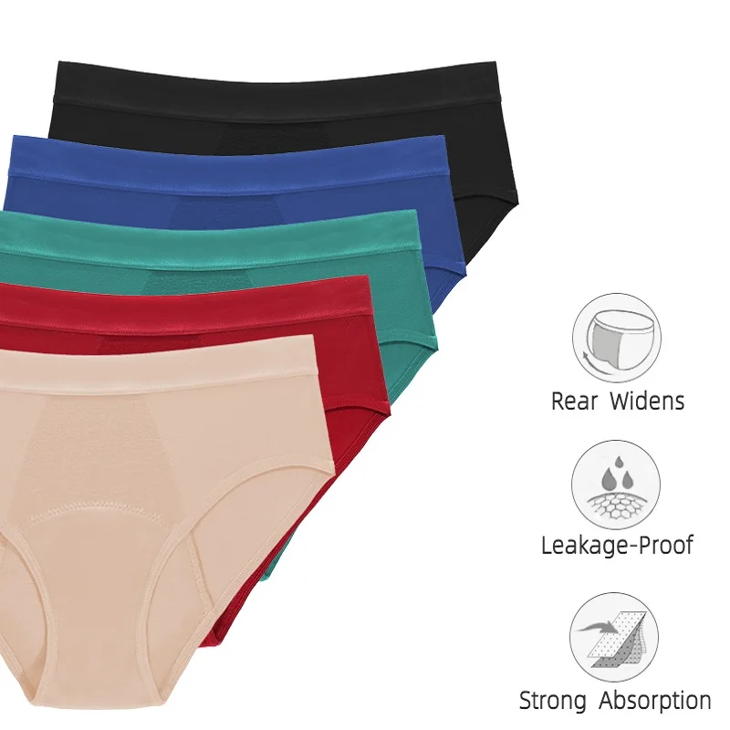 Physiological Pants Four-layer Bamboo Fiber Leakproof Women Period Underwear Leak Proof Menstrual Period Panties Women Underwear thumbnail 4