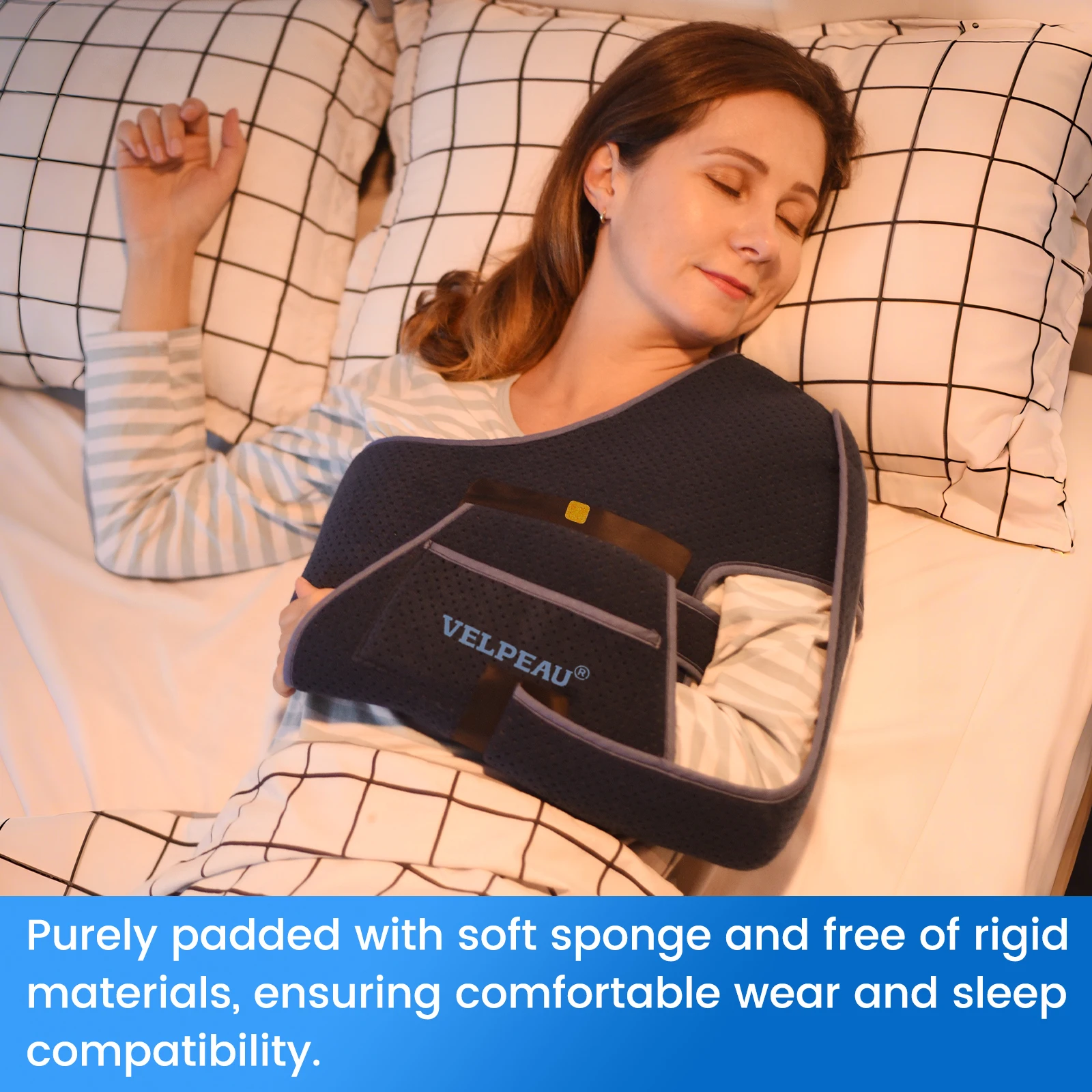 VELPEAU Arm Sling for Elbow Injury, Forearm Fracture and Shoulder Dislocation, Breathable Shoulder Immobilizer Fits Both Arms thumbnail 5