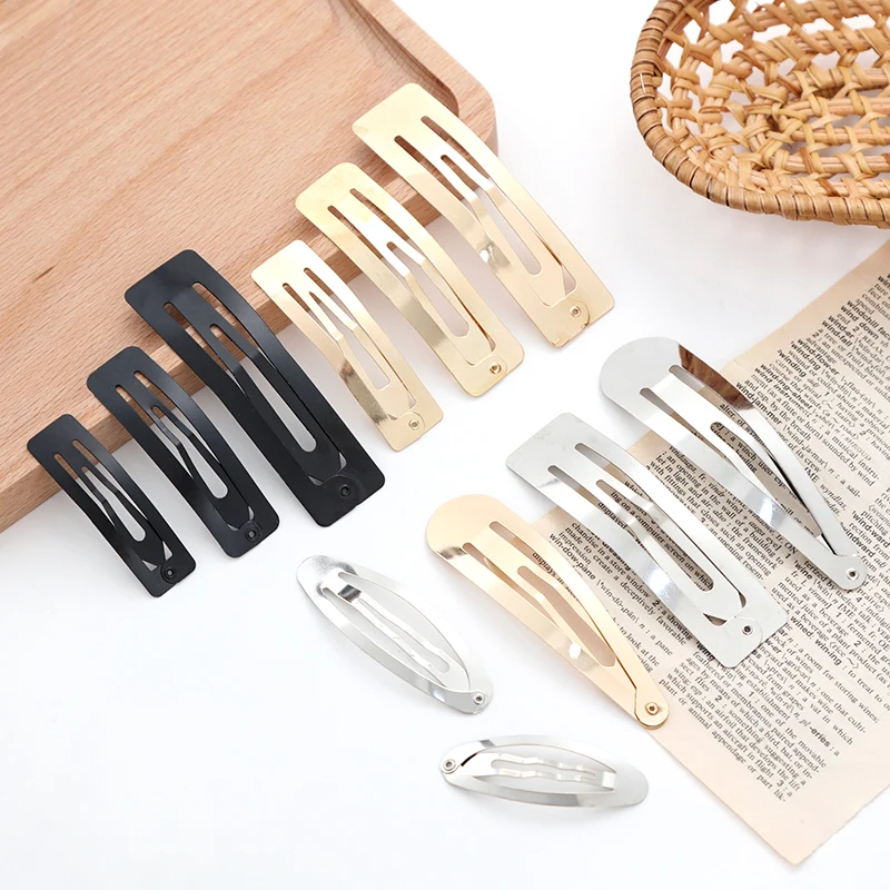10/20/30pcs/set Women Silver Gold Black Waterdrop Shape Basic Alloy Hair Clips BB hairpins Barrettes Fashion Hair Accessories thumbnail 5
