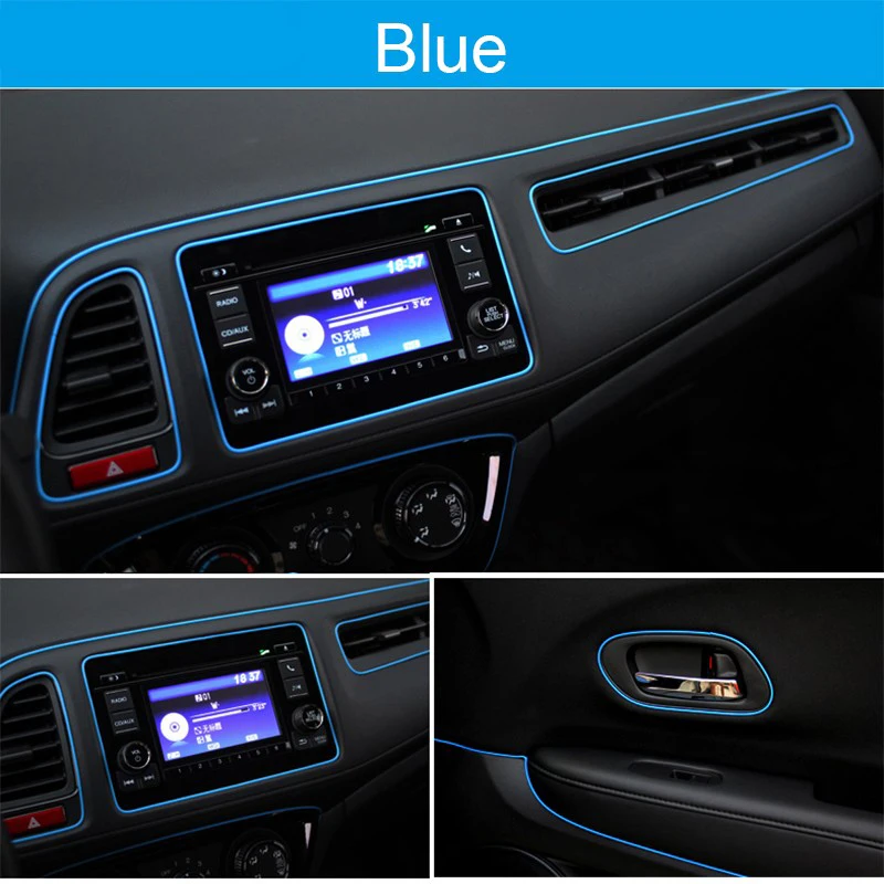 Universal Car Moulding Decoration Flexible Strips 5M/1M Interior Auto Mouldings Car Cover Trim Dashboard Door Edgein Car-styling thumbnail 3