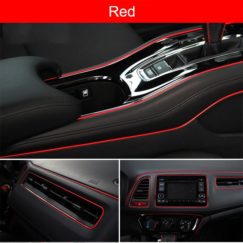 Universal Car Moulding Decoration Flexible Strips 5M/1M Interior Auto Mouldings Car Cover Trim Dashboard Door Edgein Car-styling thumbnail 5