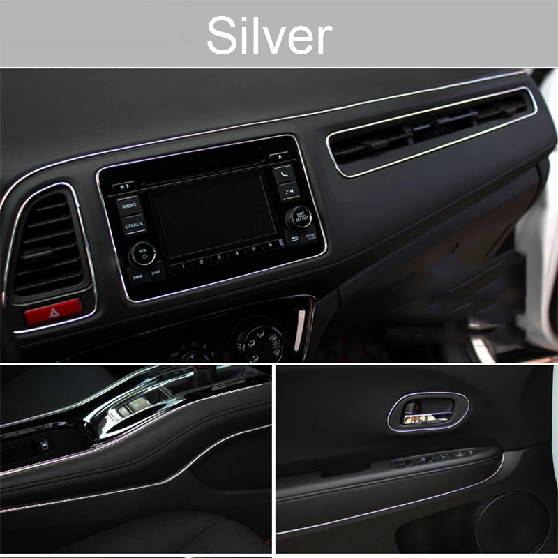 Universal Car Moulding Decoration Flexible Strips 5M/1M Interior Auto Mouldings Car Cover Trim Dashboard Door Edgein Car-styling thumbnail 4