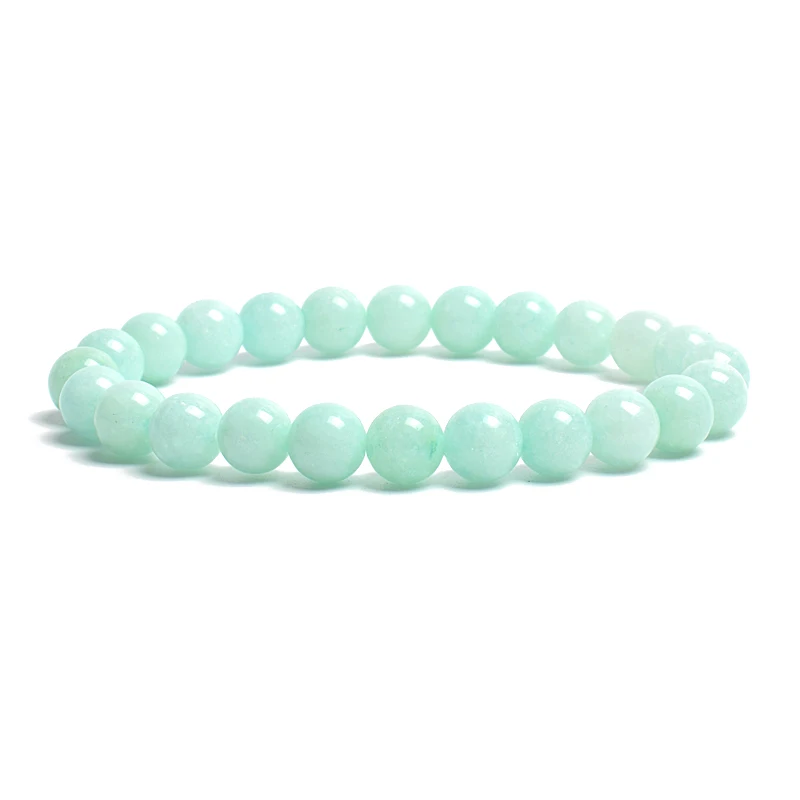 Natural Stone Beads Bracelet For Women Men Amethysts Crystal Quartzs Aquamarines Jades Jewelry Agates Elastic Bangle Bracelets thumbnail 5
