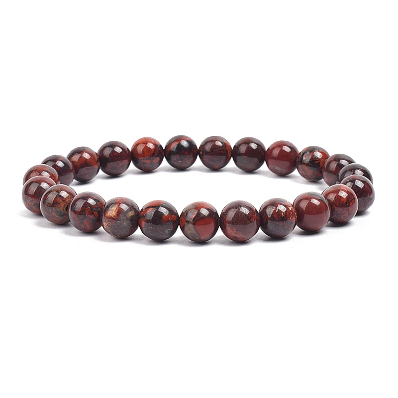 Natural Stone Beads Bracelet For Women Men Amethysts Crystal Quartzs Aquamarines Jades Jewelry Agates Elastic Bangle Bracelets thumbnail 4
