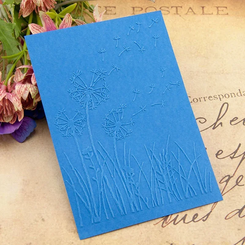 Dandelion Plastic Embossing Folder Template DIY Scrapbook Photo Album Card Making Decoration Crafts Stamp Stamps thumbnail 6