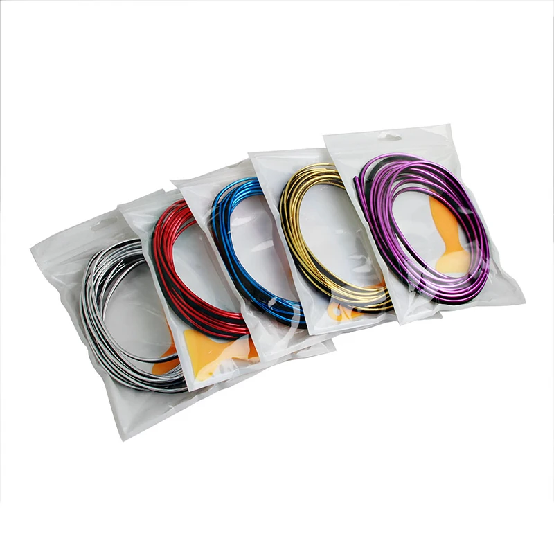 5M Car Dashboard Door Edge Insert Trim Styling Interior Decorative Moulding Universal Auto Accessories Insert Strip With Scraper thumbnail 2