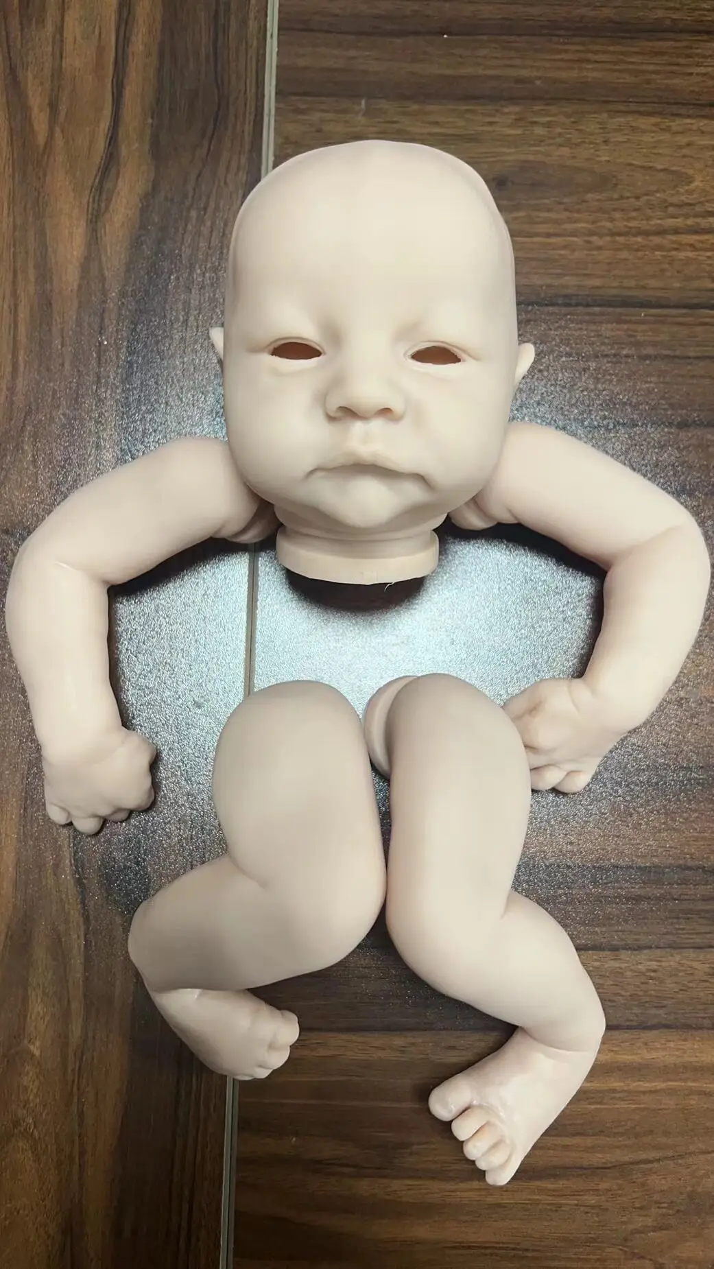 NPK 20inches reborn doll kit Levi Awake By Bonnie lifelike real soft touch unfinished doll parts with cloth Body thumbnail 2