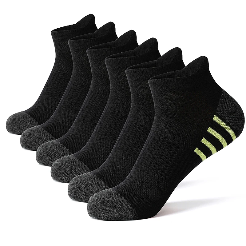 AOTOLK 6/12 Pairs Cotton Man and Women Socks Sports Solid Color Male's Short Sock Cycling Breathable Ankle Summer Running Socks thumbnail 3