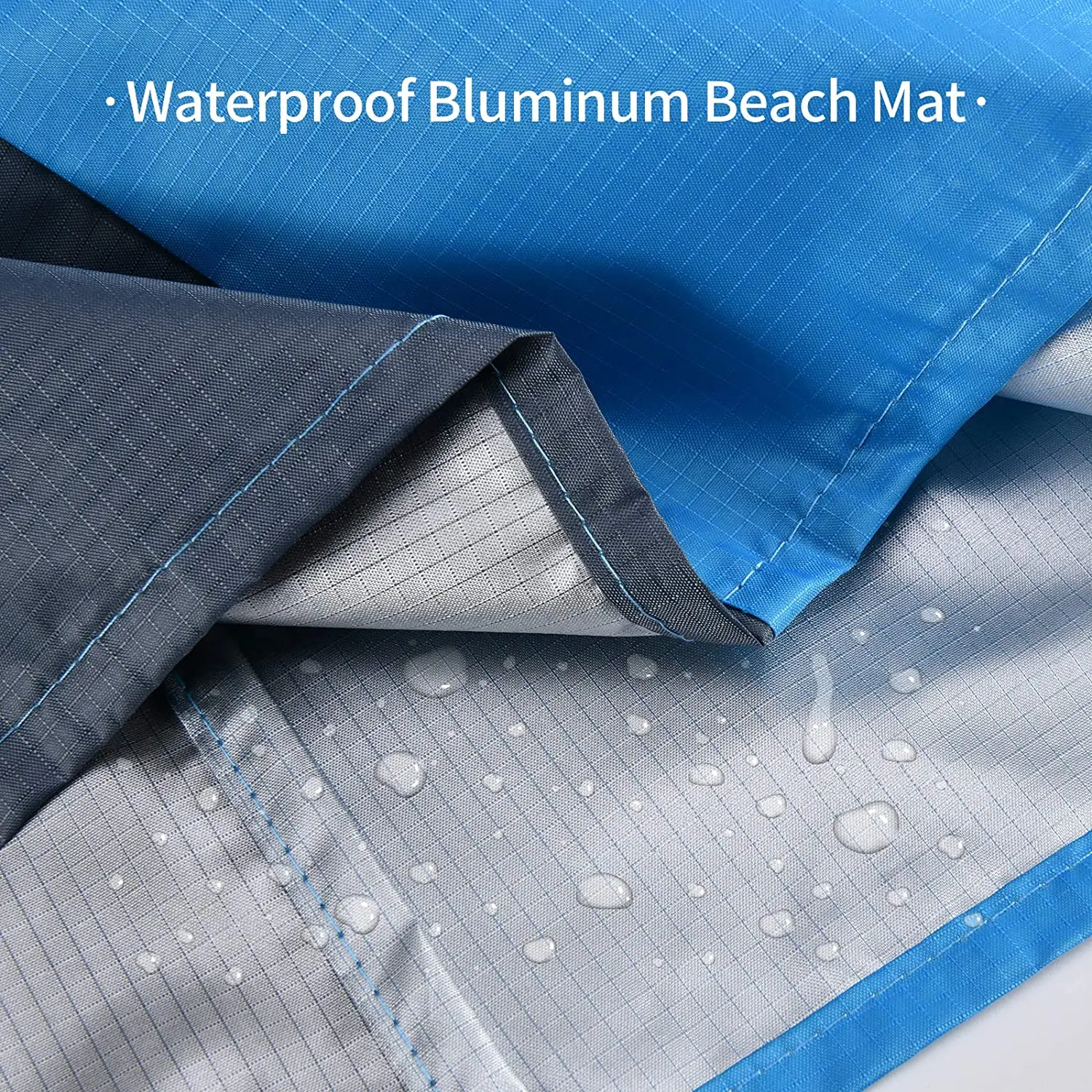 2x2.1m Waterproof Pocket Beach Blanket Folding Camping Mat Mattress Portable Lightweight Mat Outdoor Picnic Mat Sand Beach Mat thumbnail 2
