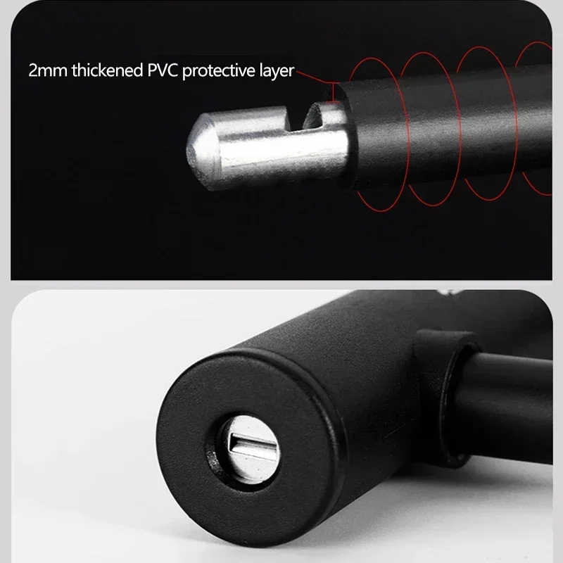 ROCKBROS Chinese Style Bicycle Locks U Shape Electric Scooter Padlock Anti-theft Bike Lock Cable Set MTB Road Bike Accessories thumbnail 3
