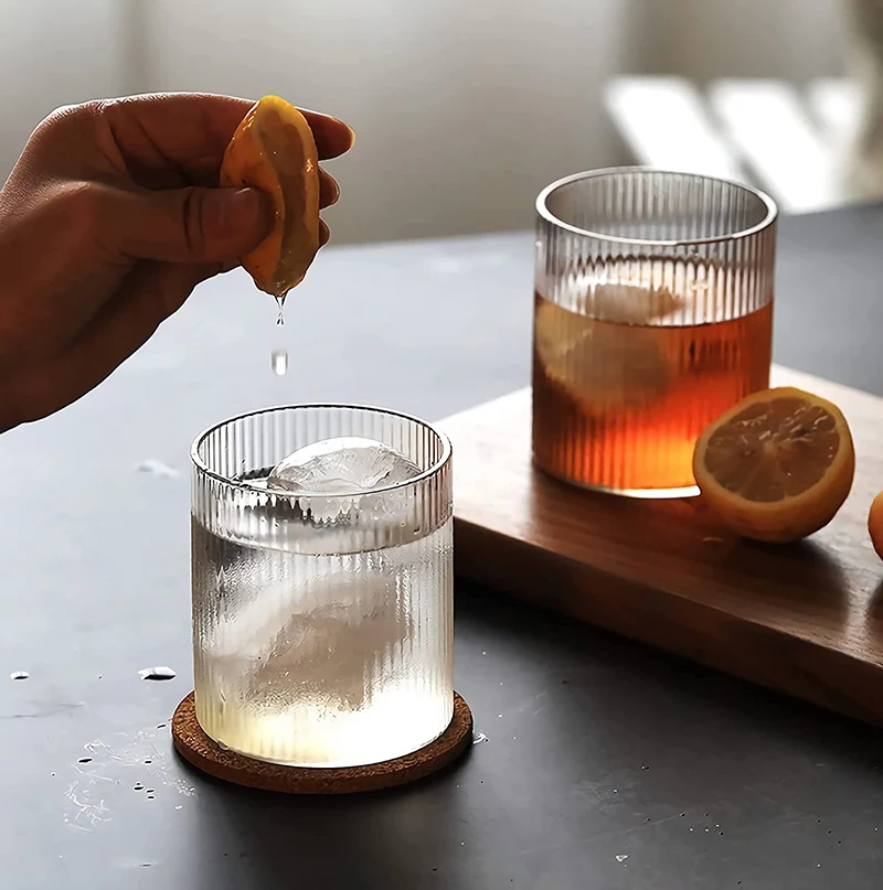 6PCS Extra Light Ripple Whisky Glasses, Water Glass, Juice Glass, Water Cup Set of 6 thumbnail 3