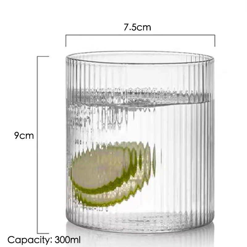6PCS Extra Light Ripple Whisky Glasses, Water Glass, Juice Glass, Water Cup Set of 6 thumbnail 5
