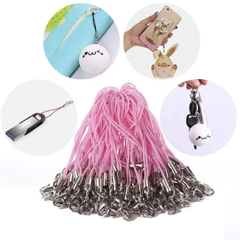 10/50pcs Lanyard Lariat Strap Cord Clasp Rope Keychains Cellphone Hook Keyring Bag Accessories Key Ring Making Supplies Material thumbnail 3