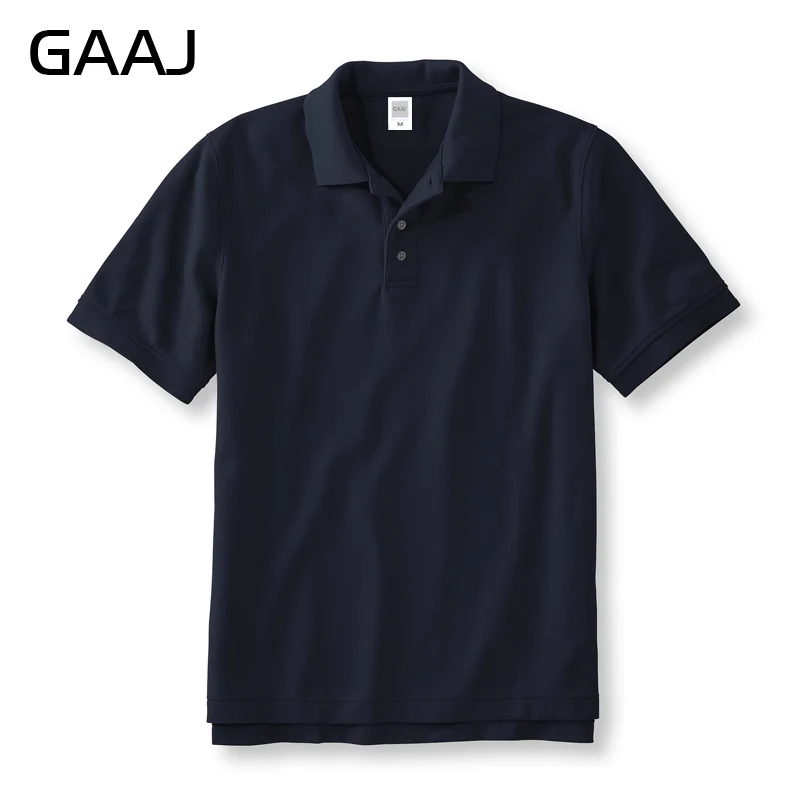 GAAJ 100 Cotton Polo Shirt Man,Light Luxury Brand Shirts,Fashion Short Sleeve Tops,Golf Wear Sports T shirt,Men's Women Clothes thumbnail 3