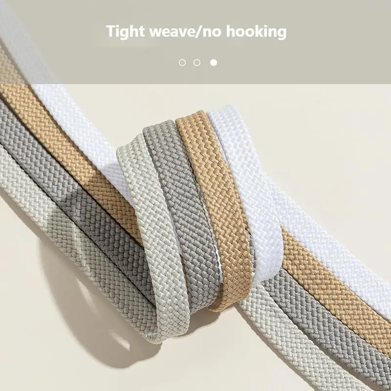 New Flat Classic Shoelaces for Sneakers Casual Shoe laces White Black Sports Shoelace Shoes Balanc String Shoe Accessories thumbnail 3