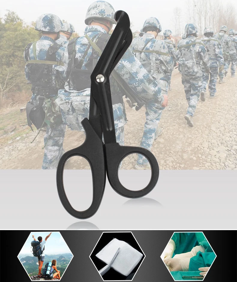Bandage Scissors Medical Rescue Scissors Trauma Gauze Emergency First Aid Scissors Outdoor Nurse Practical Camp Hiking thumbnail 5